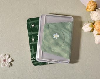 Étui Kindle personnalisé MagSafe transparent vert frais, Étui Kindle pour veilleuse/marche automatique pour Paperwhite 11/12/10, Étui Kindle Colorsoft, Cadeau pour elle