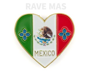 Mexico Heart Enamel pin