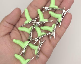Mini Dicks Glow in the Dark Rave Trinkets set of 10- Festival Accessories- Sprouts 3D printed