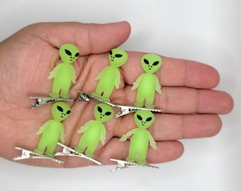 ALIEN Glow in the dark Rave Trinkets-  Set of 6- Set of 10- Set of 20- rave sprouts - rave accessories
