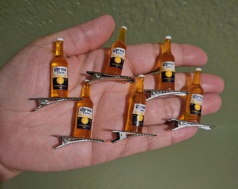 Mini Beer Set mit 6 Haarspangen - Rave Sprösslinge- Rave Trinkets- Festival Accessoires