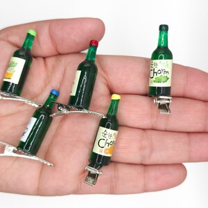 Miniature Charm Soju Glass Bottles Rave Sprout Set of 5 - Set of 10