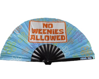Not Allowed Bamboo Large Rave fan
