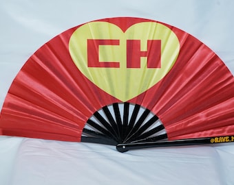 Chapulin Colorado Large Rave Fan- Festival Accessory- Abanico de Mexico