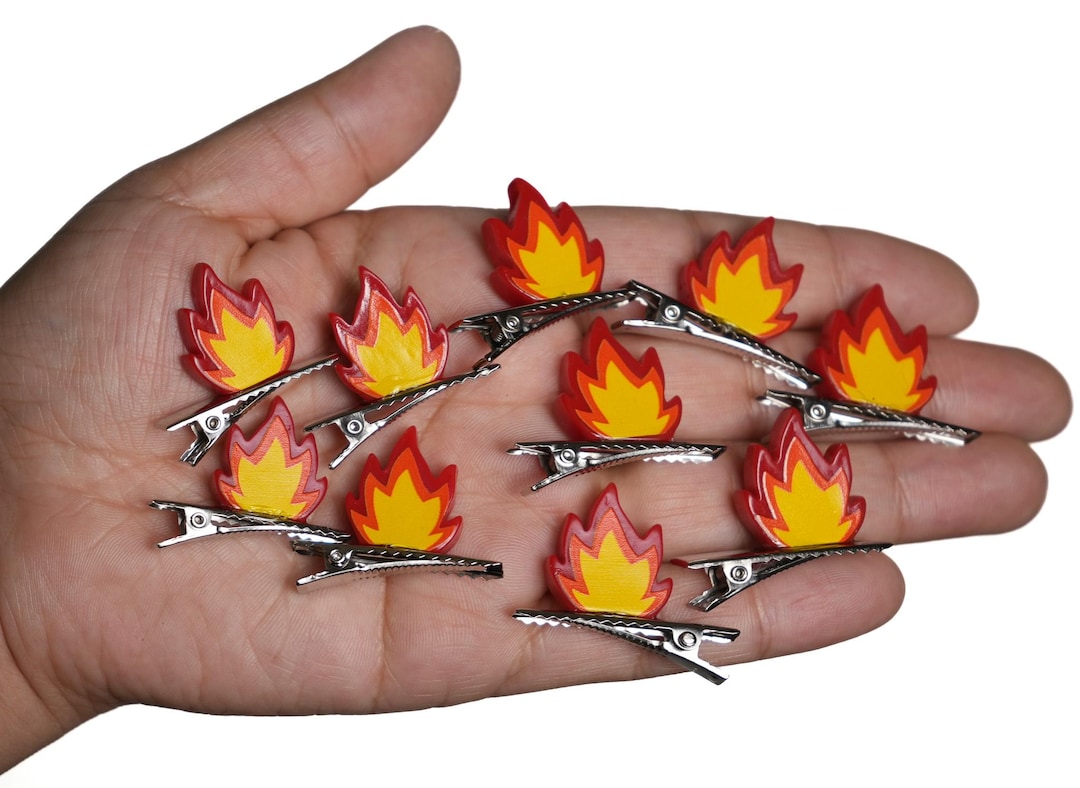 Mini Flame Rave Trinkets Set of 10 - Hot Flames - Festival Accessories ...