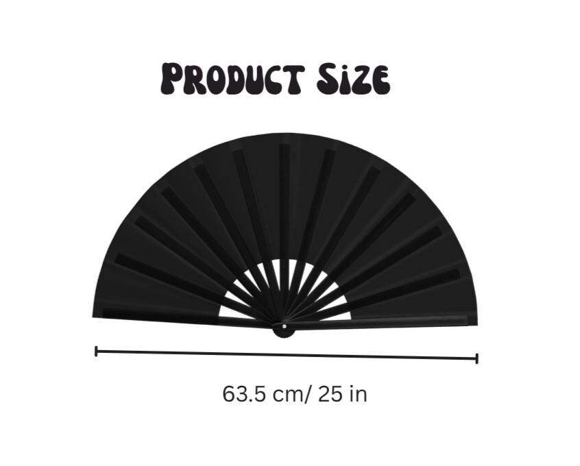 Most Wanted - Large Bamboo Rave Fan - Anime- Festival Accessory - Etsy