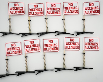 Not Allowed Hair Sprout Flags - Festival Accessories- Rave Sprouts- Fun Sprouts