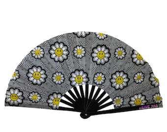Lächelnde Gänseblümchen Rave Fan- Festival Accessoire