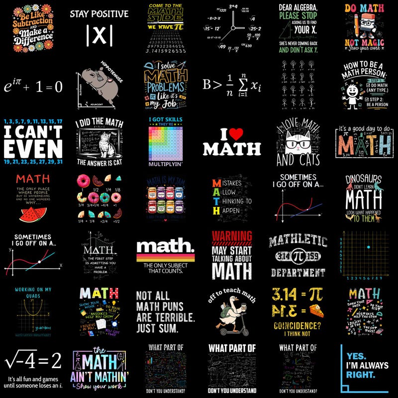 Math Teacher Png Files - Etsy