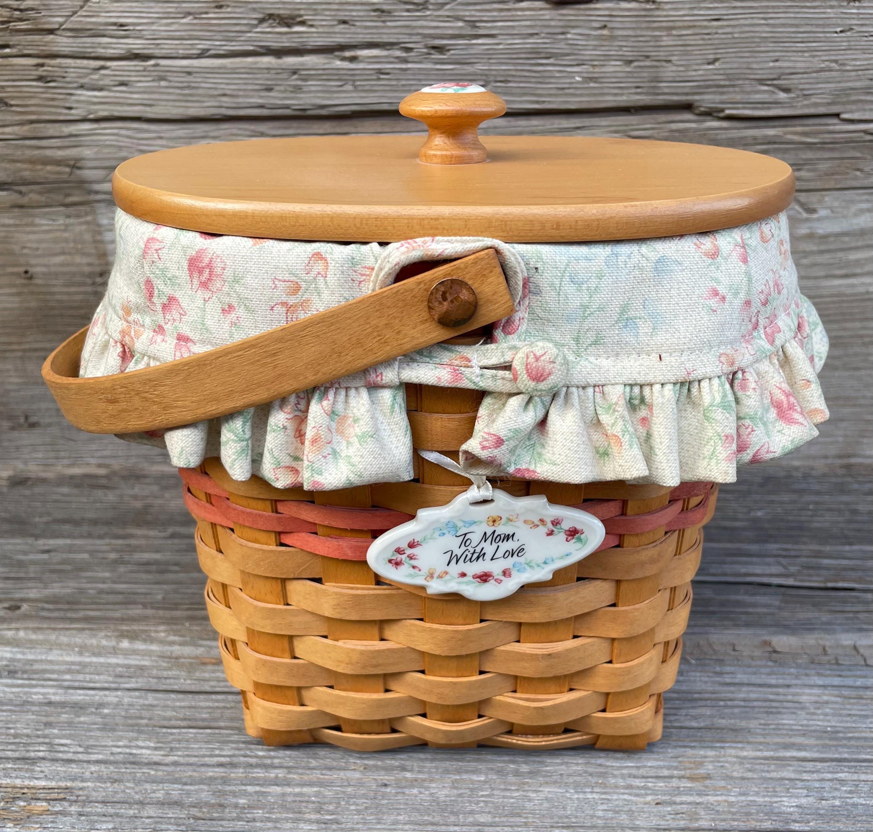 Longaberger Baskets With Lids - Etsy