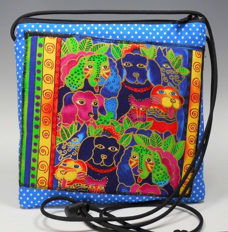Ten Adorable Dog Faces Caryn Crossbody Purse Made in USA