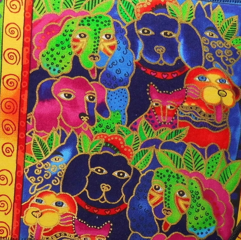 Ten Adorable Dog Faces Caryn Crossbody Purse Made in USA