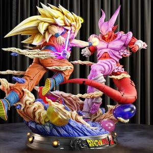 Heroic Martial Artist vs Demon Overlord STL | Epic Anime-Style Battle Statue, Fantasy Collectible, 3D Print Model, Dungeon Decor