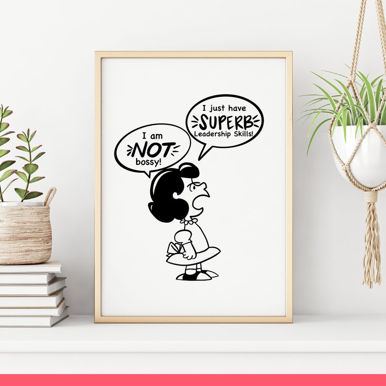 Peanuts Gang Svg Lucy Van Pelt Not Bossy Leader Future Etsy