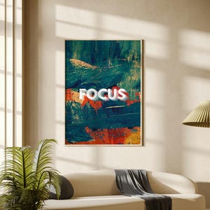 Abstract  Art Print: Modern Home Office Decor (Digital Download