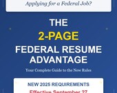 Federal Resume Guide 2025: USAJOBS 2-Page Ebook + Templates (PDF Download