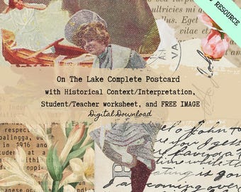 Antique Postcard Bundle: 1900s Ephemera, History Lesson (Digital Download)
