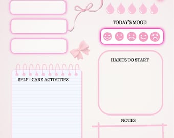 Self Care Tracker Printable | Daily Wellness Planner (PDF)