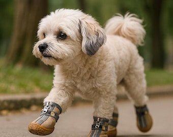 Zapatos para perros antideslizantes, impermeables y transpirables, para exteriores