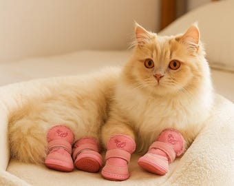 Pluche katoenen laarzen voor huisdieren | Warme winterschoenen voor kleine honden en katten