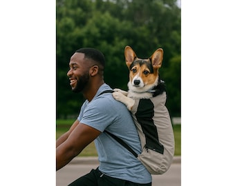 Mochila transpirable para perros: bolso de hombro para mascotas para senderismo y viajes