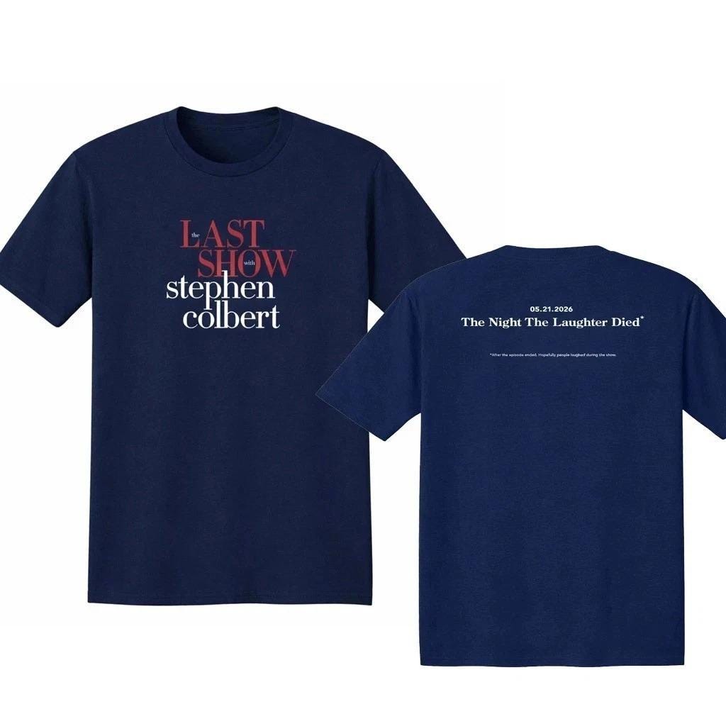 Discover The Last Show with Stephen Colbert 2026 Double Sided T-Shirt