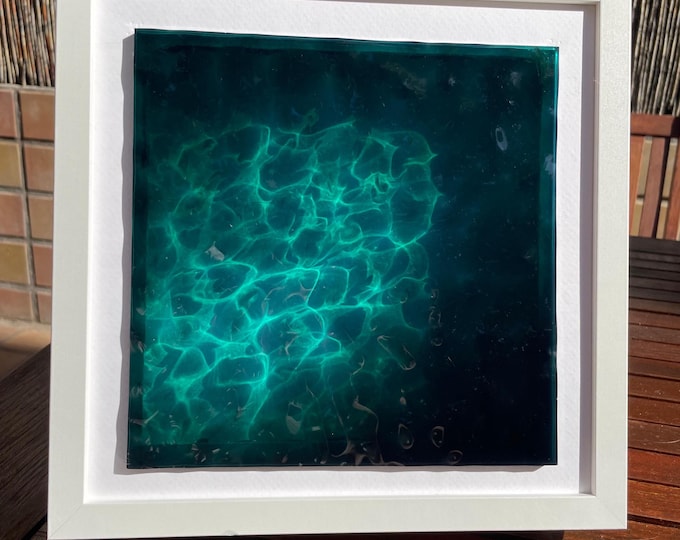 Ocean art in resin - water ripple - water sculpture