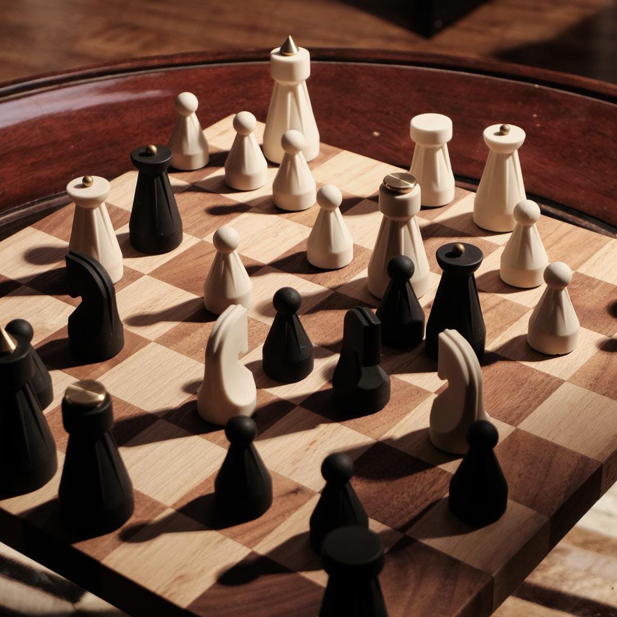 Regal Luxury Chess Set – Walnut & Beechwood Chess Board With Extra ...