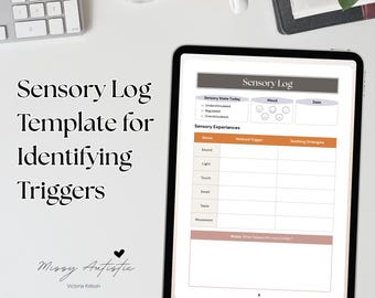 Sensory Processing Log | Neurodivergent Journal for Autism and ADHD