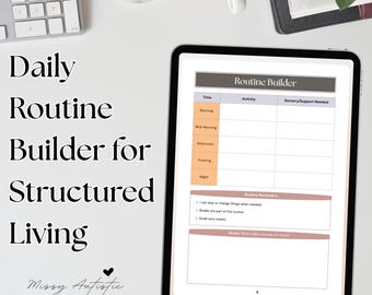 Neurodivergent Routine Builder | ADHD Autism Executive Function Tracker