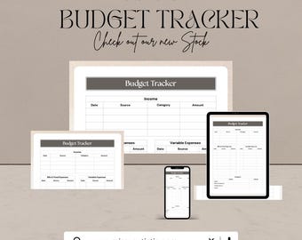 Budget Tracker – Printable Finance Planner