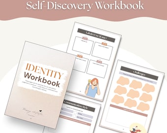 Identity Workbook for Neurodivergence | Self Discovery Journal for Autism and ADHD