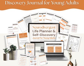Neurodivergent Life Planner for Young Adults | Self Discovery Journal for Autism, ADHD & Mental Health