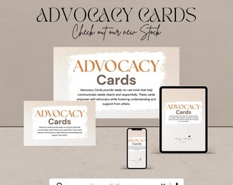 Advocacy Cards - Printable Communication Support Cards