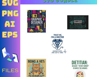 Professions SVG Clipart Pack | Career Business Icons