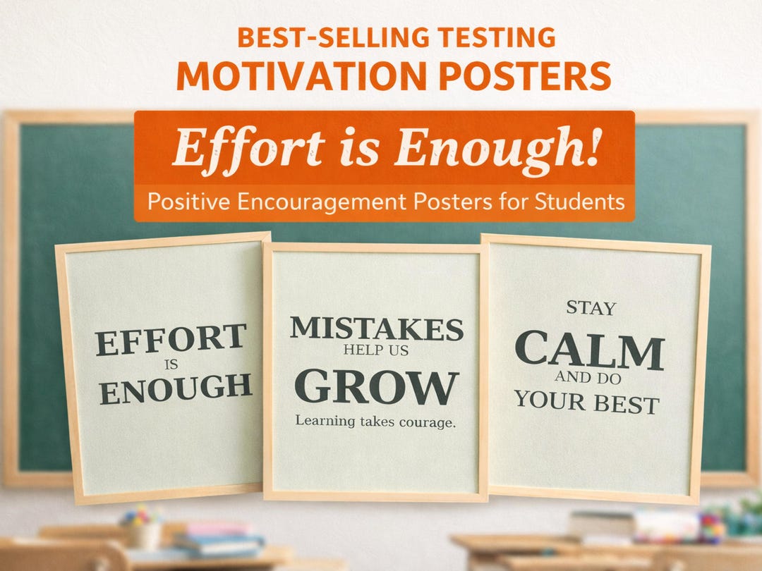 Growth Mindset Classroom Posters | SEL, Calm Corner, Testing ...