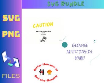 Funny Candle Label SVG Bundle: Candle Writing Design