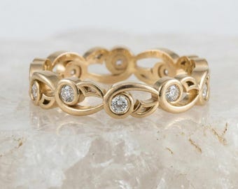 Anillo delicado de oro vermeil: plata de ley 925, joyería minimalista.