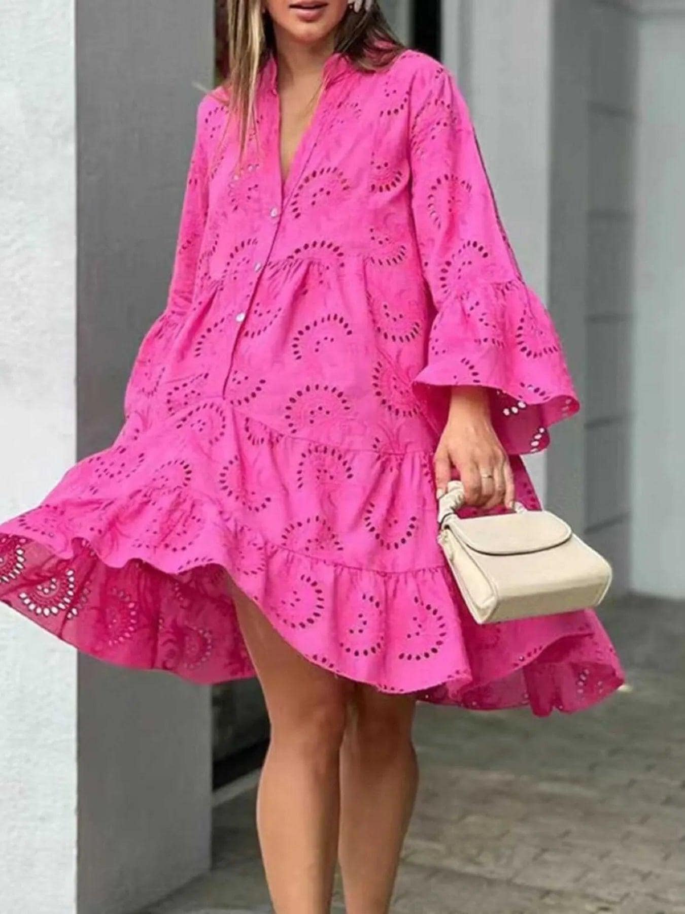 Pink Eyelet Dresses for Women - Etsy