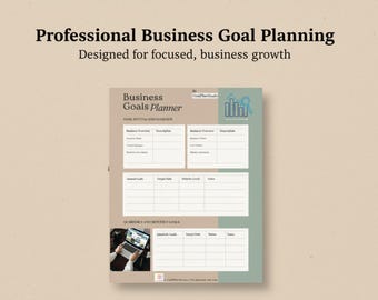 Planner voor kleine bedrijven Werkmap bedrijfsdoelenplanner en projecttracker KPI-actieplan