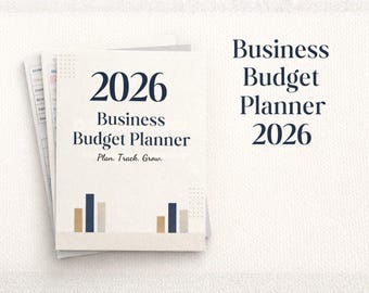 Business Planner 2026 Small Business Budget Planner PDF with Tax Cash Flow and Profit Tracker Finance Organizer