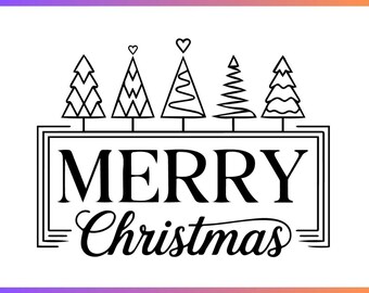 Merry Christmas SVG PNG,Christmas Tree Svg,Christian Christmas PngSvg,Christmas png,CricutSilhouette,Christmas DesignClipart,DigitalDownload
