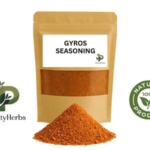 Authentic Gyros Seasoning Blend – Natural Greek Spice Mix for Gyro Meat, Chicken, Lamb & Mediterranean Cooking