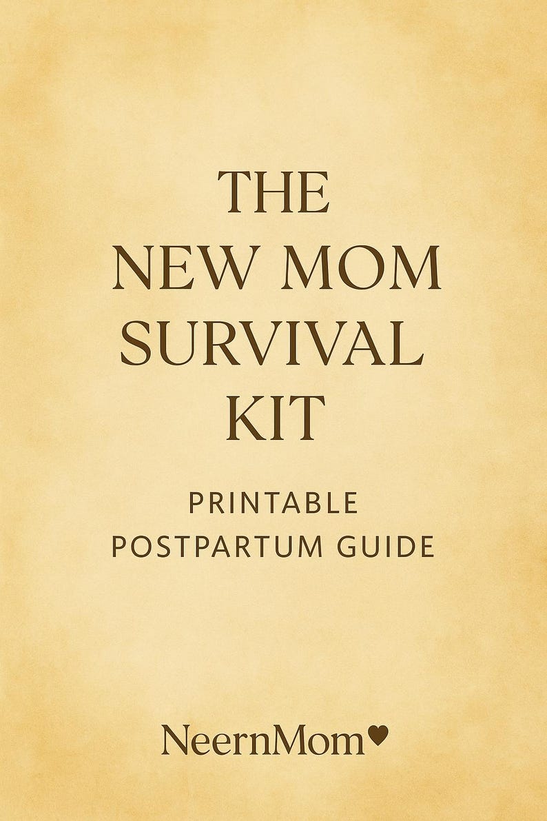 New Mom Survival Kit | Printable Postpartum Guide | Newborn Tips, Baby ...
