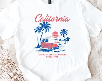 Retro California Graphic T-Shirt, California Lover Gift