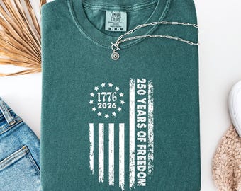 Comfort Colors 250th Anniversary USA Flag T-Shirt