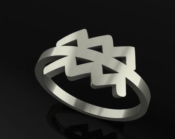 Anillo minimalista con el signo zodiacal Acuario, joyería con símbolo de constelación astrológica, regalo del horóscopo celestial para ella.