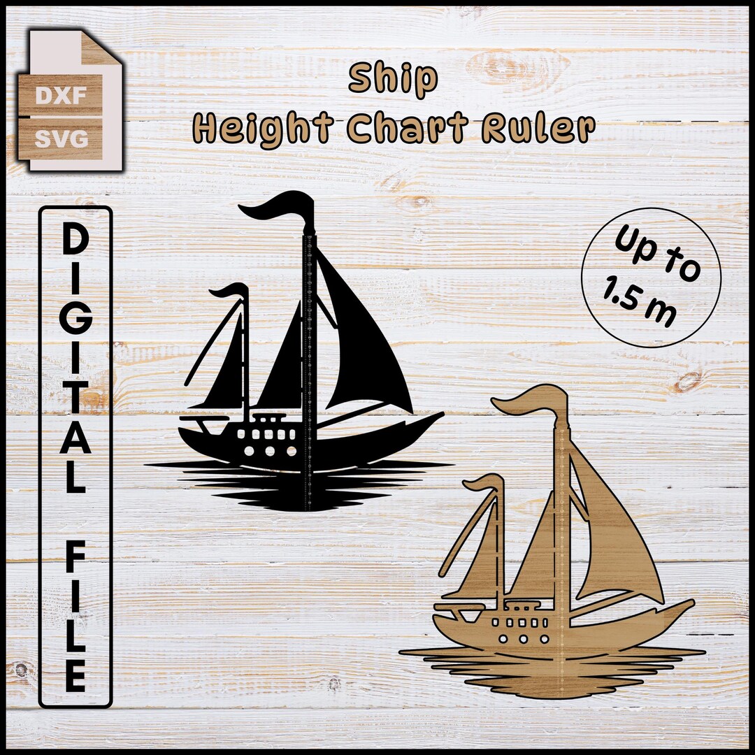 Ship Height Chart Ruler – Svg – Dxf – Design for CNC, Laser Cutting - Etsy