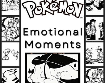 Pokemon Emotional Moments, Svg, Dxf, Png, Design for CNC, Laser Cutting, Cricut, Glowforge, Wall Art
