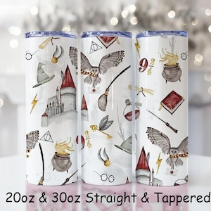 Harry Potter Tumbler Wrap PNG: 20oz Skinny Tumbler Sublimation Design (Digital Download)